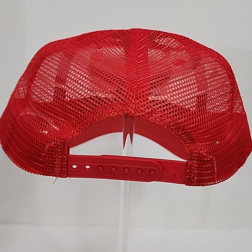 Coca Cola Red Mesh Trucker Hat Logo Patch Snapback Cap One Size - Picture 4 of 8